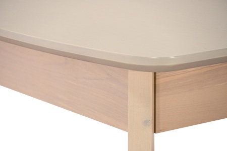 Стол раздвижной с овальной крышкой выбеленная береза