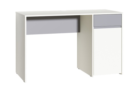 Стол Торонто 12.149 белый шагрень / стальной серый