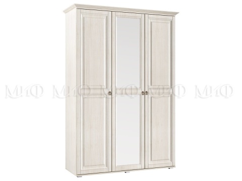 Шкаф 3-х Створчатый Элит-1 МДФ Сандал Светлый (Ш-1500 мм x В-2236 мм x Г-528 мм)