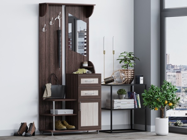 Прихожая Юлианна ЛДСП Раскладка МДФ/Разные Цвета (0,9х2,05х0,36)