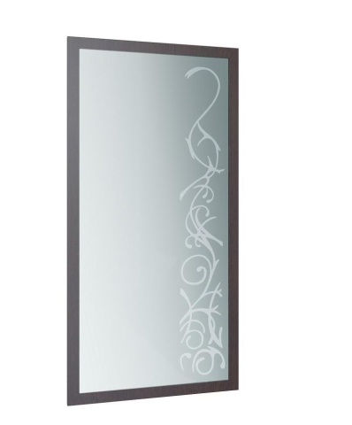 Зеркало Навесное Юнона-2 ЗН-06 Венге/Дуб Молочный (Ш-500 х В-1004 мм)