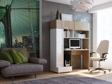 Компьютерный Стол Стайл №1 (Ш-1500 x Г-570 x В-1800 мм)/Разные Цвета