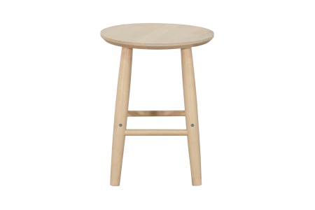 Табурет c круглым сиденьем выбеленная береза