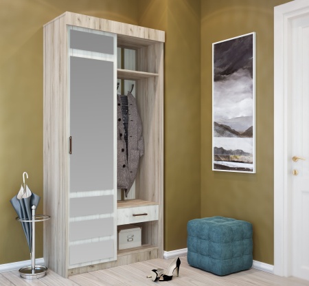 Прихожая Смайл 3 (Ш-1000 × В-2116 × Г-446 мм)/Разные Цвета